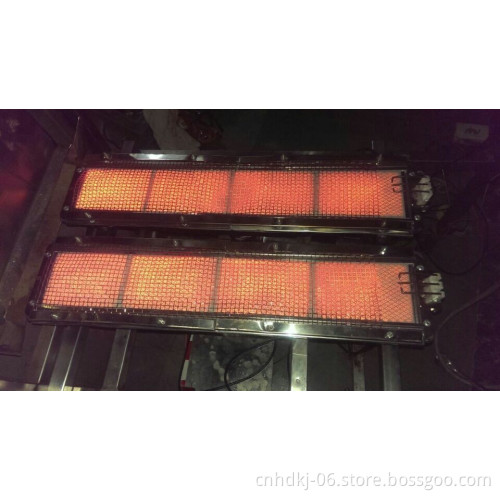 Infrared gas burners for infrared drying and curing systems